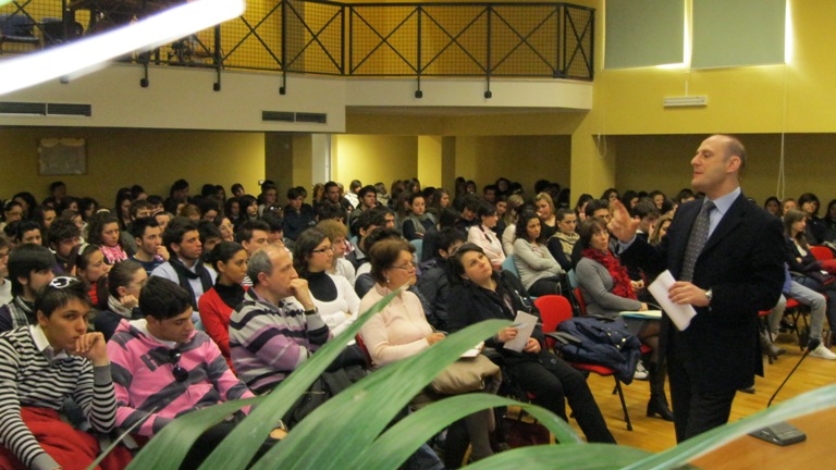 Il pubblico presente alla lezione